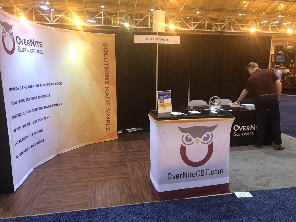 OSI Sales Representative Elliot Rowe at the OSI booth at Clean Gulf 2019.